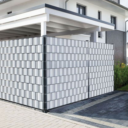 Frangivista in PVC per Recinzioni Grigio Chiaro - 19cm x 35mt