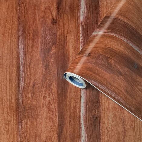 Plastica Adesiva Effetto Legno Mogano - Altezza 45 cm