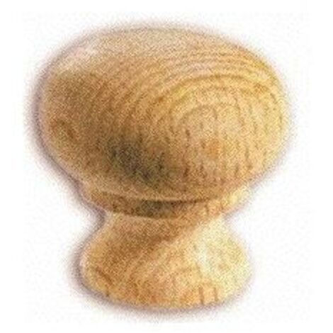 Pomolo Sferico in Legno di Faggio Naturale - d 32 mm