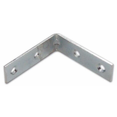 Lastrina ad Angolo Zincata per Mobili - 50x50 mm