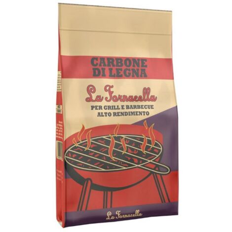 Sacco di Carbone Vegetale per Barbecue - 2,5 kg