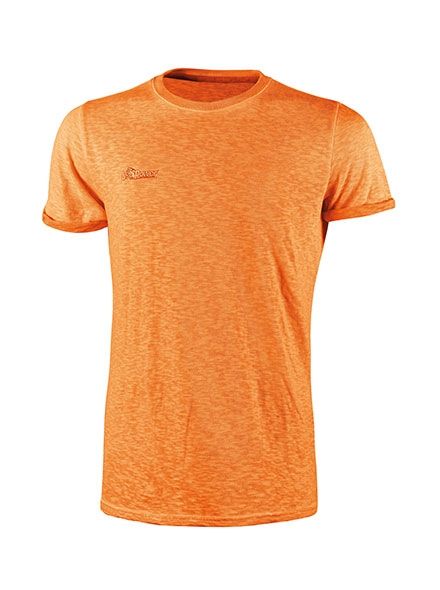 t-shirt Fluo orange   u power cotone fiammato