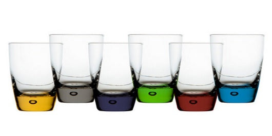 Bicchieri Acqua Colorati Impilabili 6pz