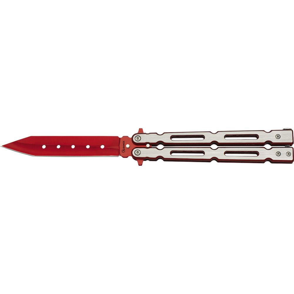 Coltello Butterfly Red-brushed