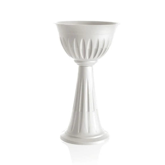 Posacenere a Colonna in Plastica Bianco - d 40 cm