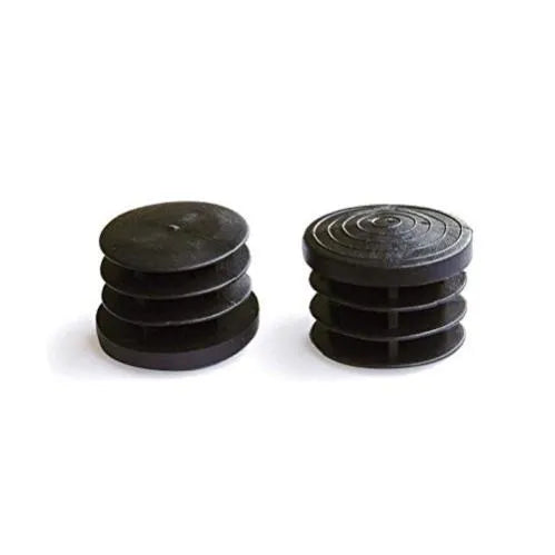 Tappi Puntali Alettati Circolari in Plastica Nera - d 12 mm (10 pz)