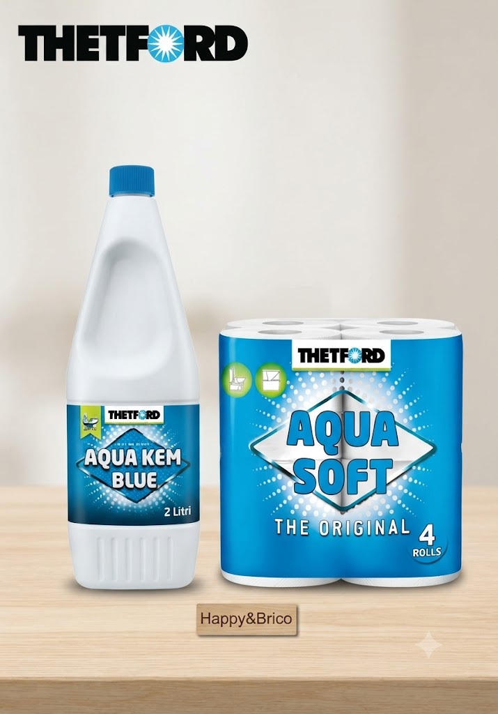 Liquido Disgregante Aqua Kem Blue Thetford 2 Litri – Per Serbatoio di Scarico Camper e Caravan