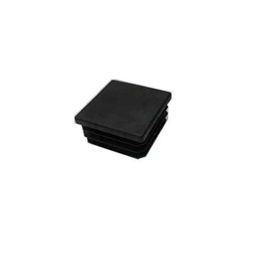 Puntali Alettati Quadrati in Plastica Nera - 30x30 mm (8 pz)