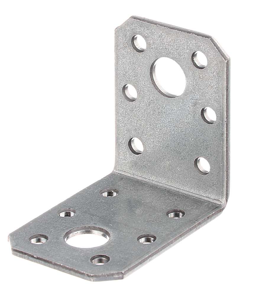 Squadretta Piastrina ad Angolo Zincata - 50x50 mm