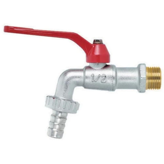 Rubinetto a Sfera con Leva 3/4" e Portagomma Incluso