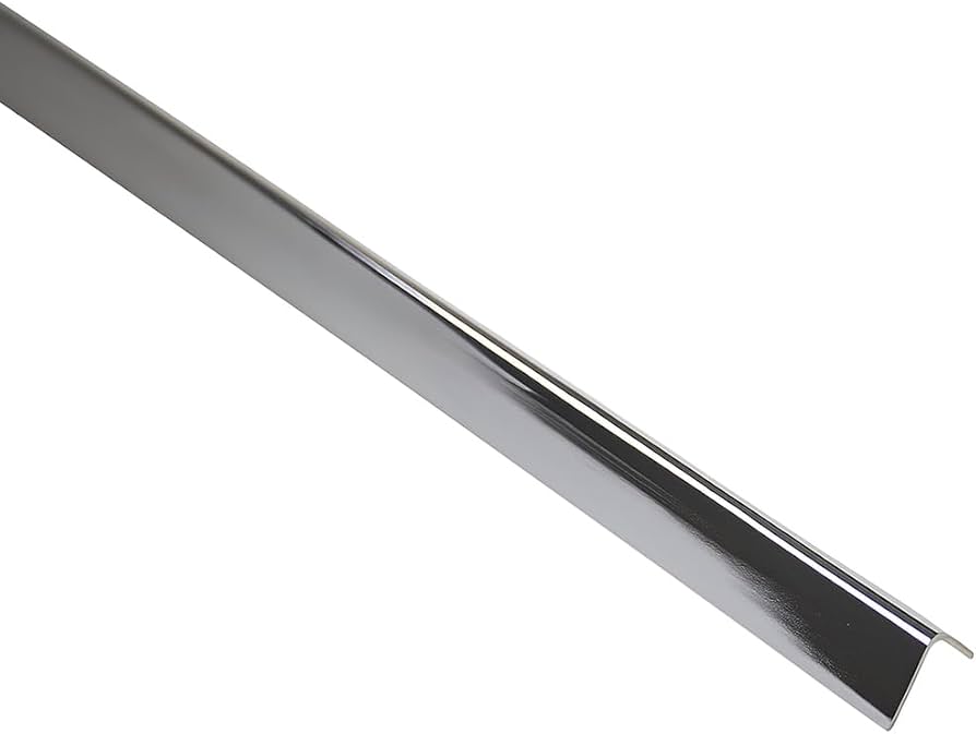 Profilo Angolare a Lati Disuguali Cromo Lucido - 30x15x1 mm (2 mt)