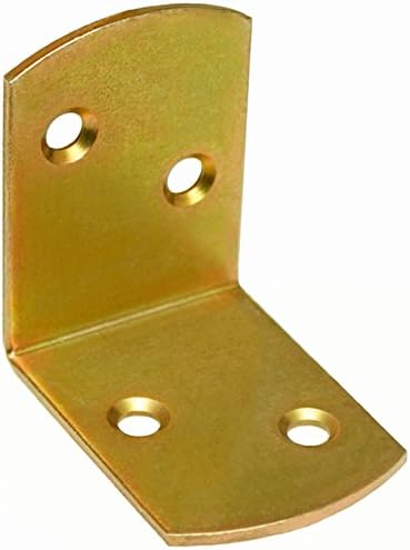 Lastrine ad Angolo a 4 Fori in Ottone - 3x3 cm (5 Pezzi)