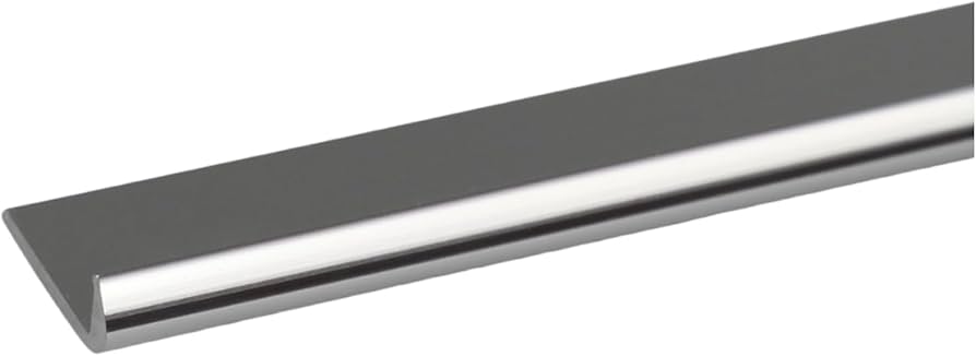 Profilo a Unghietta Coprifilo Cromo Lucido - 18x1 mm (2 mt)