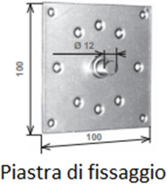 Ferma Asta in Nylon Nero per Tapparelle - Supporto Universale per Asta Oscillante | Happy&Brico