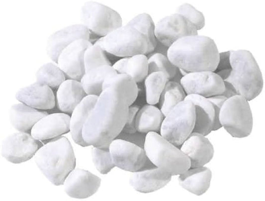 Ciottoli in Marmo Bianco per Giardino - 25 kg (d 7-15 mm)
