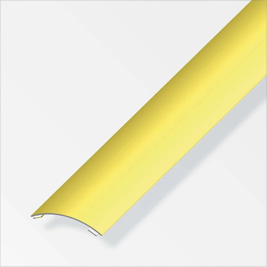Profilo Coprisoglia Autoadesivo in Ottone Lucido - 100 cm