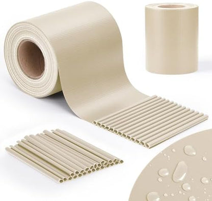 Frangivista in PVC per Recinzioni Avorio - 19cm x 35mt