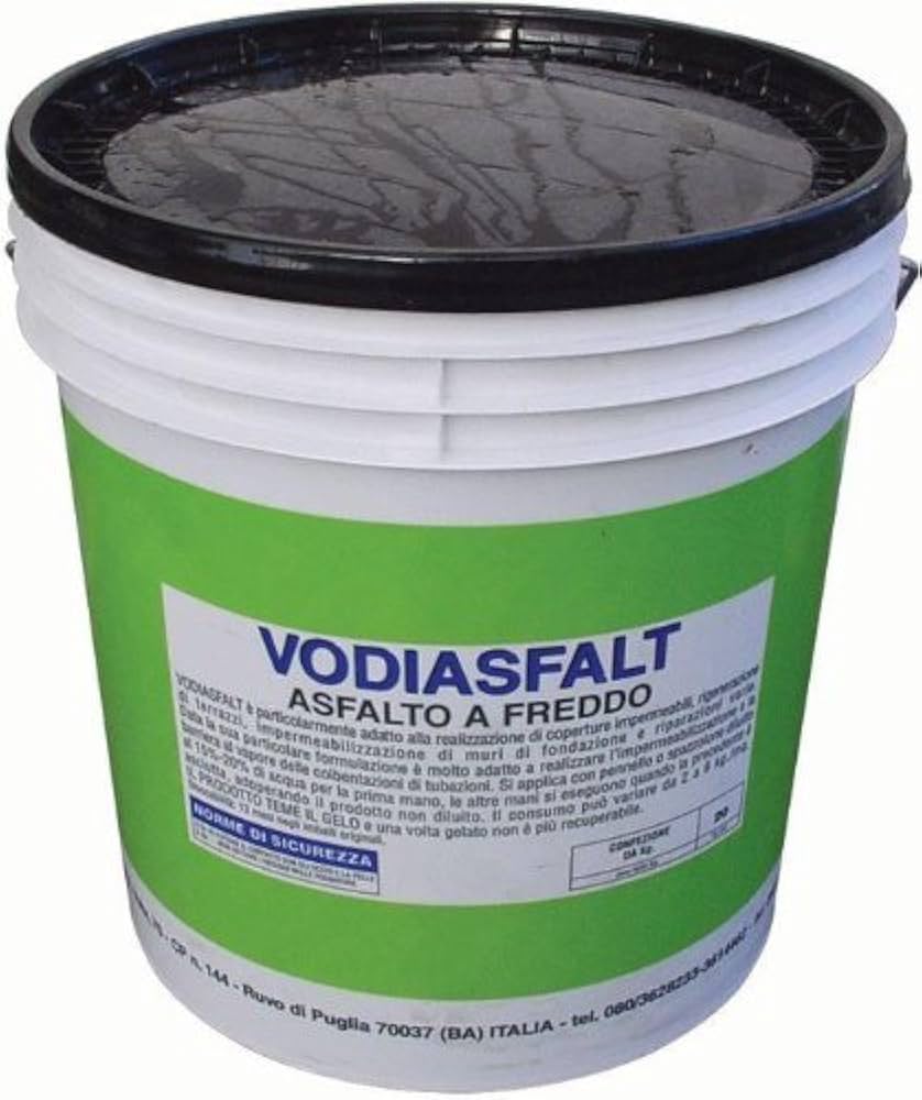 Asfalto a Freddo Vodiasfalt per Riparazioni Stradali - 3 kg