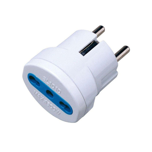 Adattatore Elettrico Semplice da Spina 10A a Schuko 16A