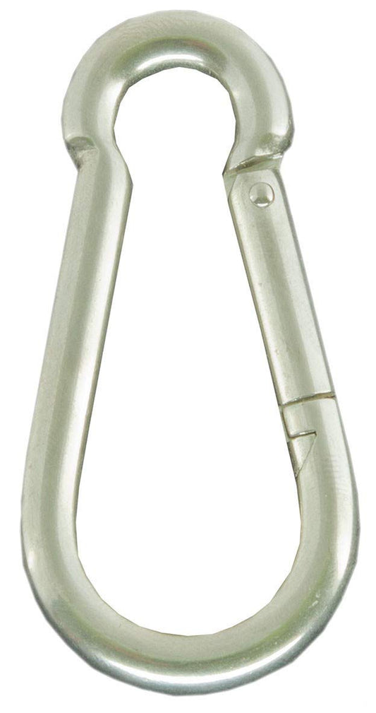 Moschettoni Passacavi in Acciaio Zincato pesante - 10x100 mm (2 Pezzi)