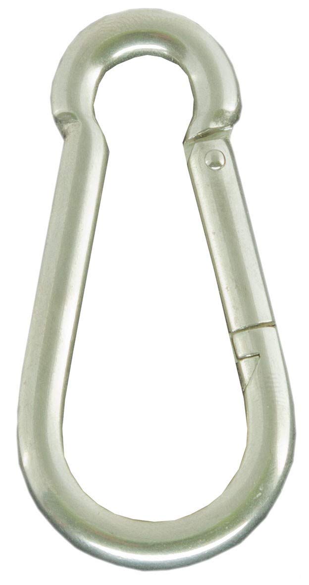 Moschettoni Passacavi in Acciaio Zincato per Legno - 7x70 mm (2 Pezzi)