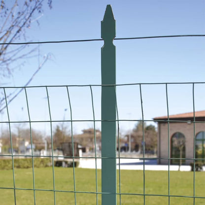 Paletto a T per Recinzioni in Acciaio Plastificato Verde - h 125 cm
