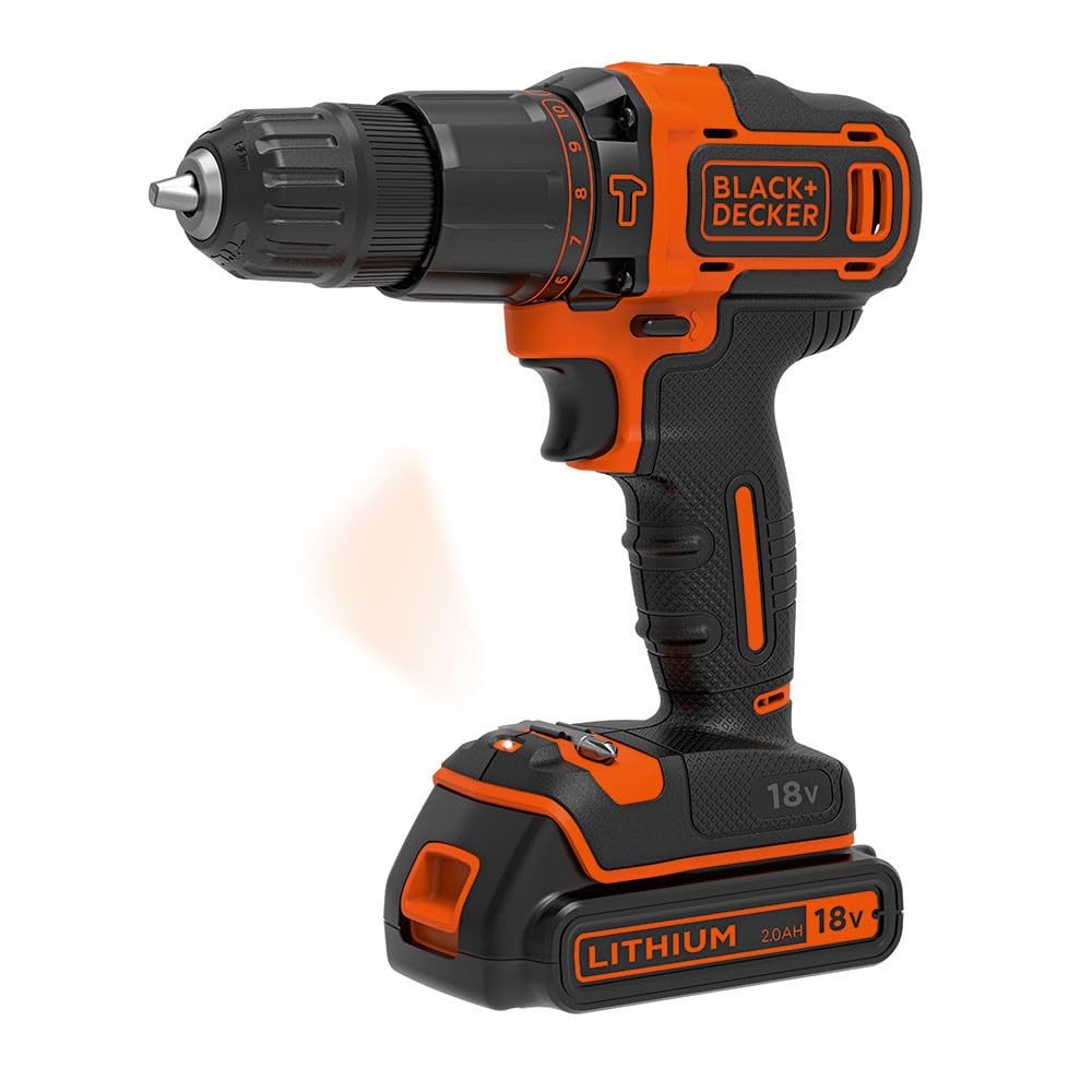 Kit Trapano Avvitatore 18V - 2 Batterie + Accessori B+D