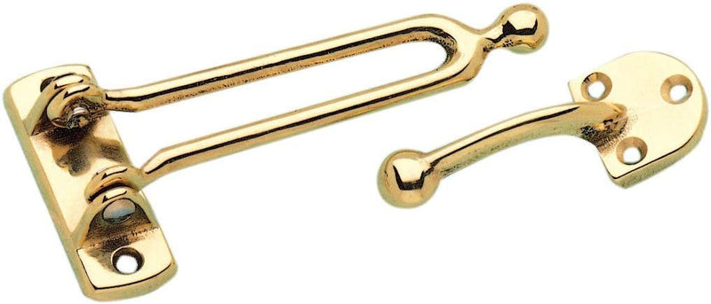 Gancio di Sicurezza Modello Roma per Porte - Ottone Lucido