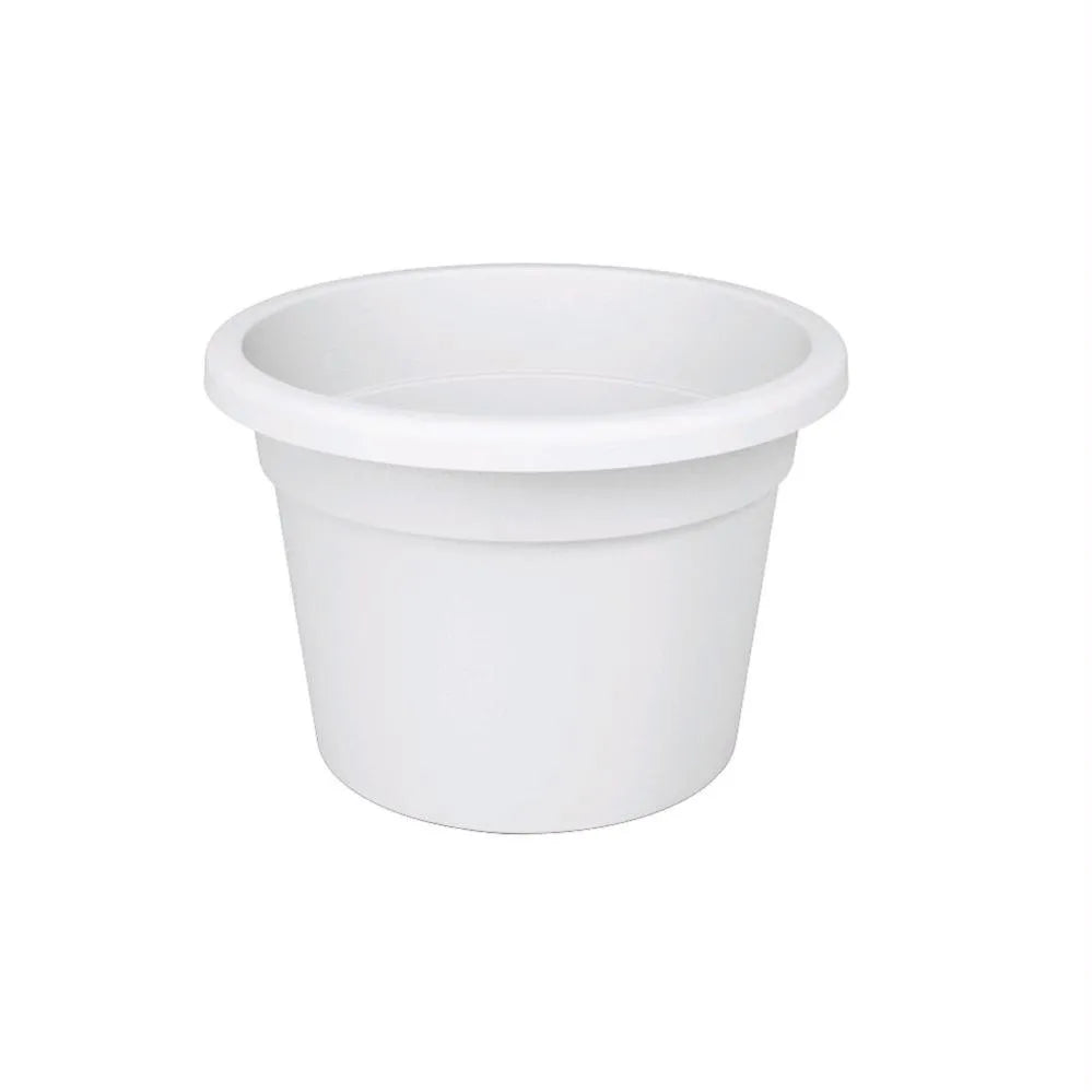 Vaso Tondo in Plastica Bianco - 30 x 23h cm