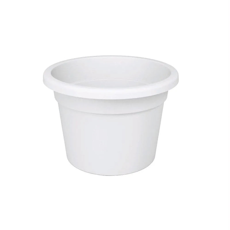 Vaso Tondo in Plastica Bianco - 30 x 23h cm