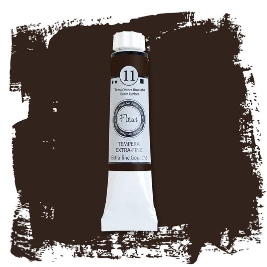 Tempera Professionale n.11 Terra Ombra Bruciata – 20ml