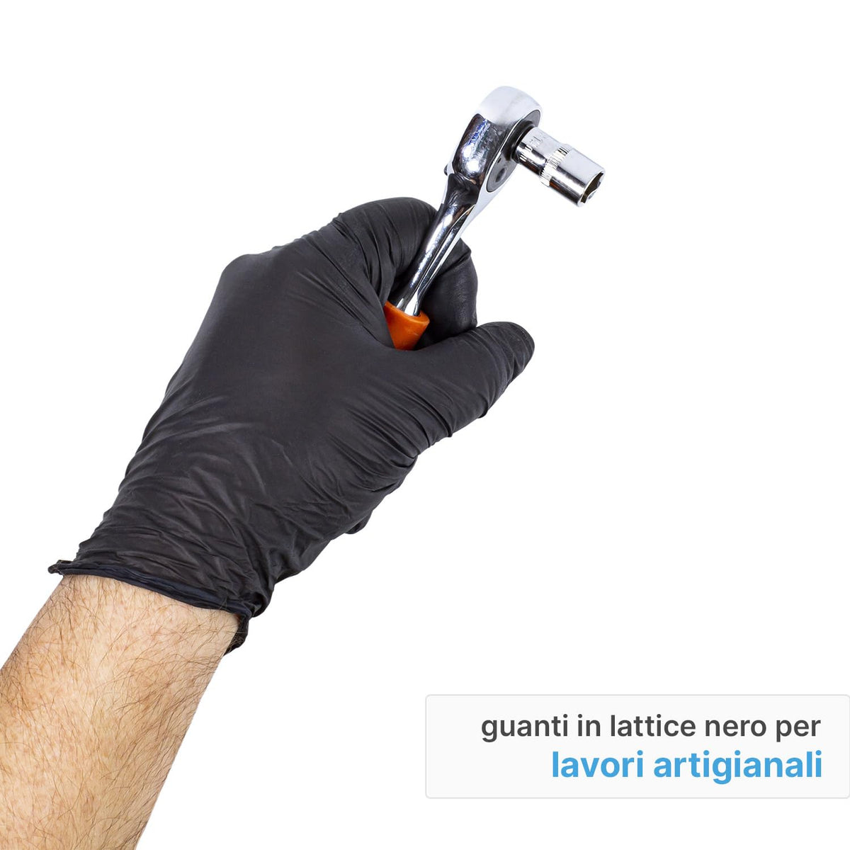 Guanti in Nitrile Nero Monouso - 100 Pezzi