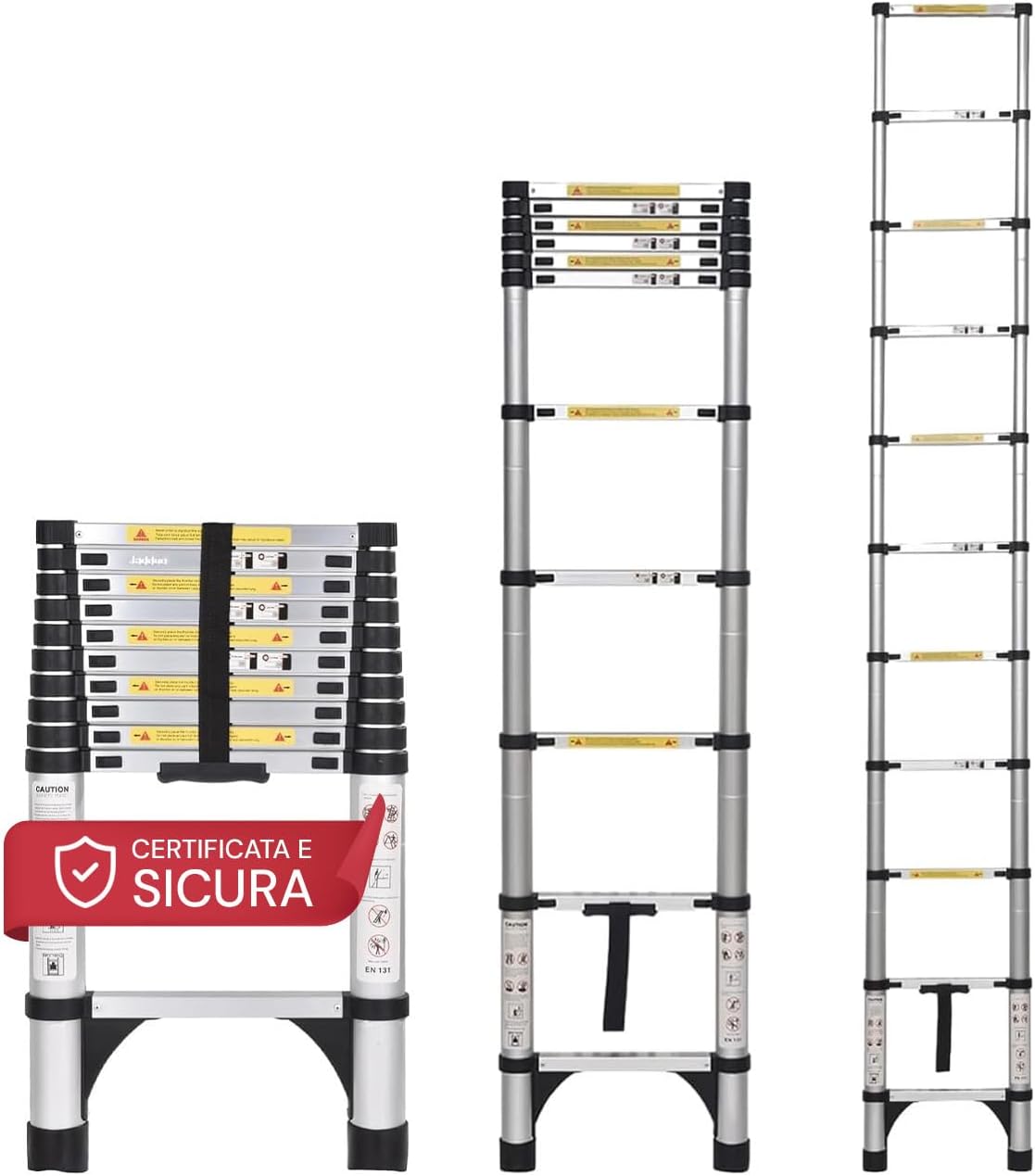 Scala Telescopica 10 Gradini Alluminio