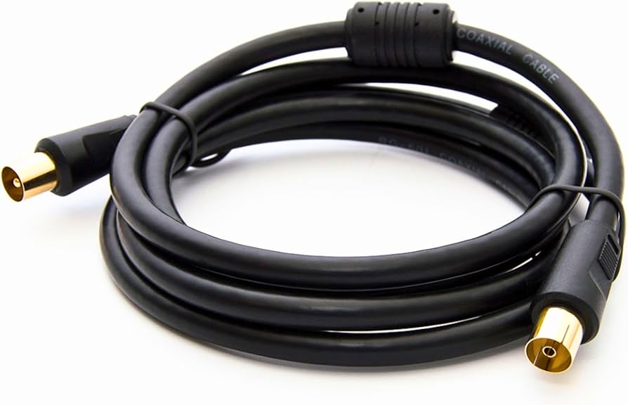 Cavo Coassiale per Antenna TV Nero - 2 mt