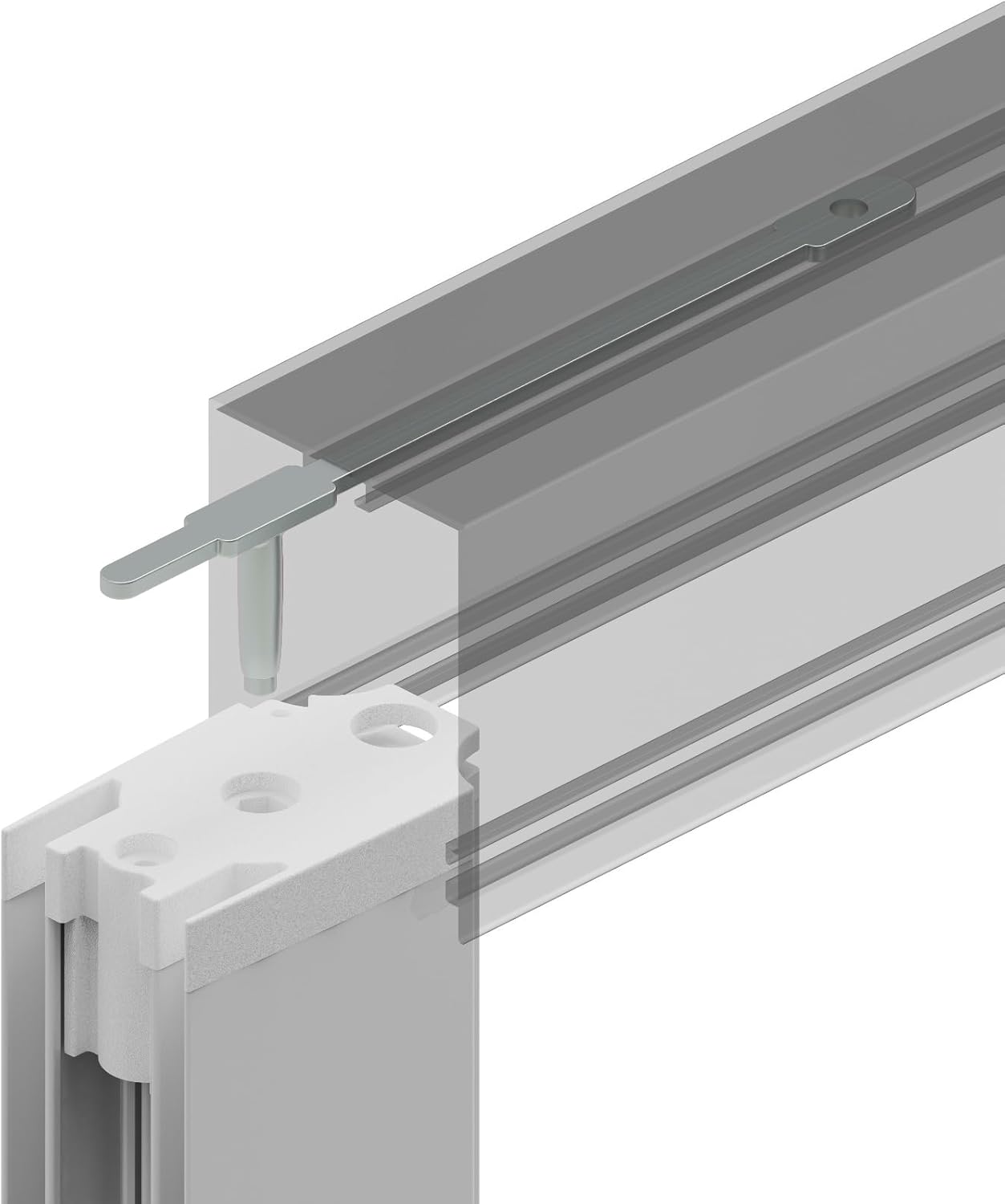 Zanzariera NEW JOLLY Pratika Plastik2 - Laterale per Porte Finestre, Senza Barriere, Guida Bassa 5mm, Carrarmato Chiuso Anti-sporco - Diversi Colori- Su Misura