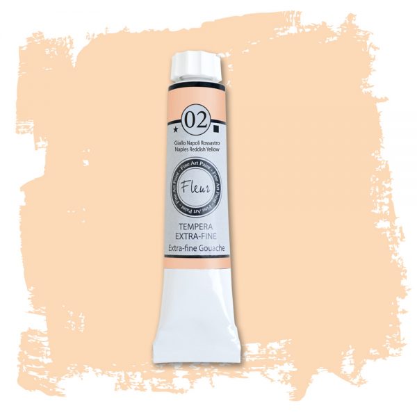 Tempera Professionale n.02 Giallo Napoli Rossastro – 20ml