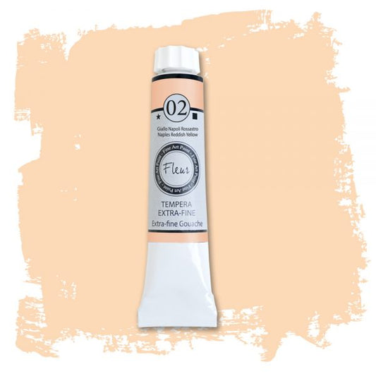 Tempera Professionale n.02 Giallo Napoli Rossastro – 20ml
