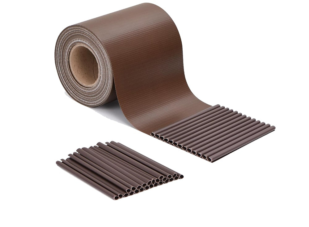 Frangivista in PVC per Recinzioni Marrone - 19cm x 35mt