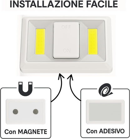 Lampada da Parete per Interni con Interruttore Integrato