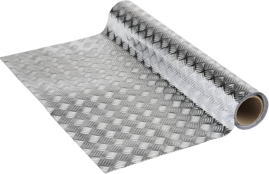 Plastica Adesiva Argento a Rilievo - Altezza 45 cm