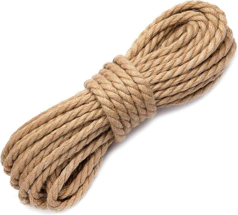 Corda in Canapa e Juta Naturale - 6 mm x 30 mt