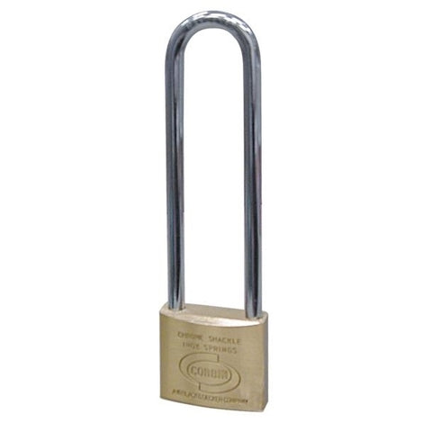 Lucchetto ad Arco Lungo in Ottone Corbin - Misura 50 mm