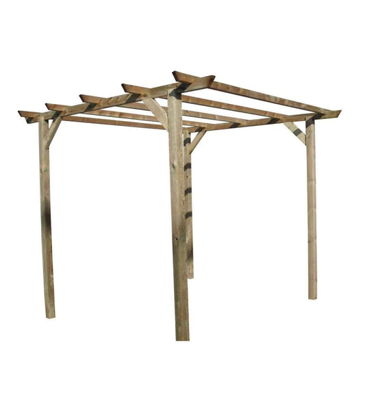Pergola in Legno di Pino con Pilastri 7x7 cm - 3x3x240h cm