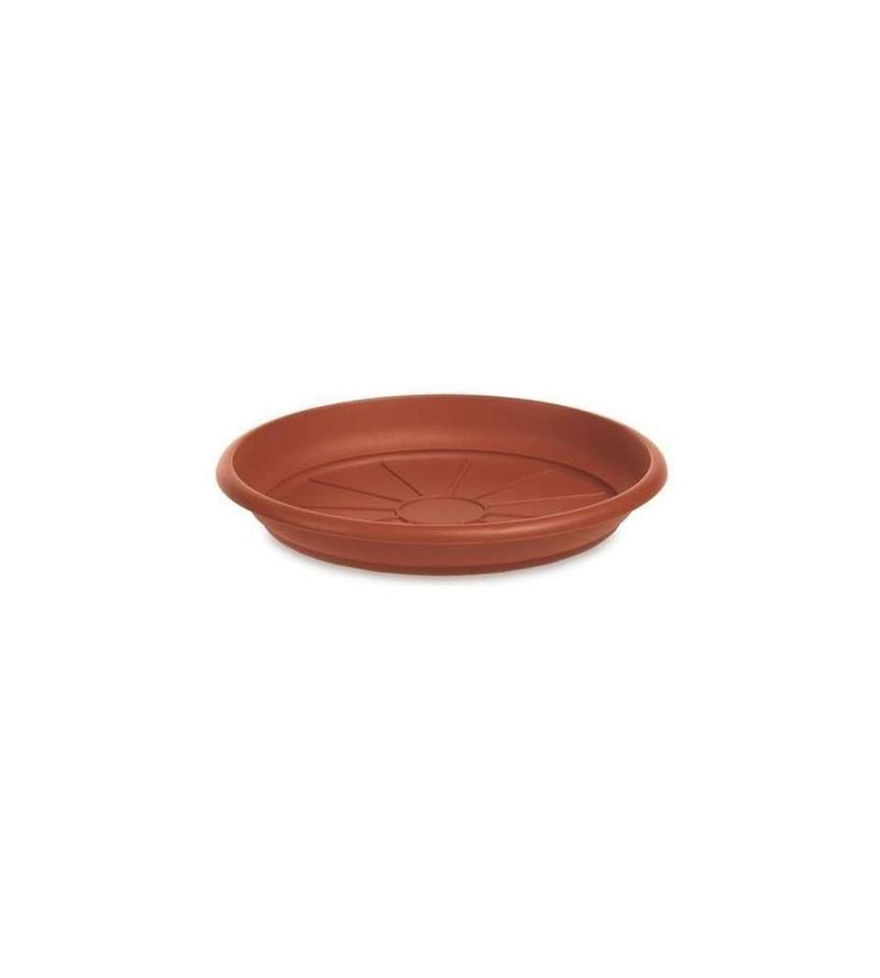 Sottovaso Tondo in Plastica Terracotta - d 24 cm