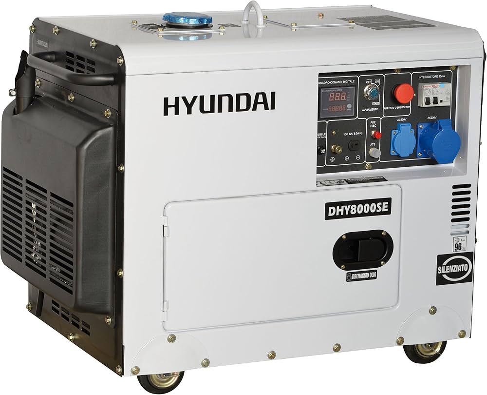 Generatore di Corrente 6.3 kW Hyundai Diesel