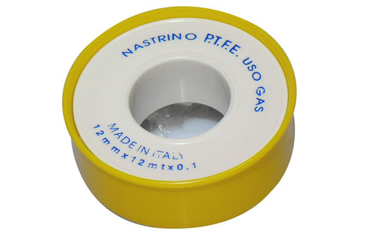 Nastro in Teflon Specifico per Gas - 12 mm x 12 mt