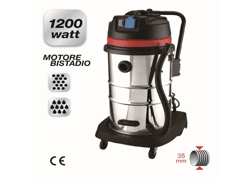 Aspiratutto in Acciaio Inox 20 Lt - 1200W