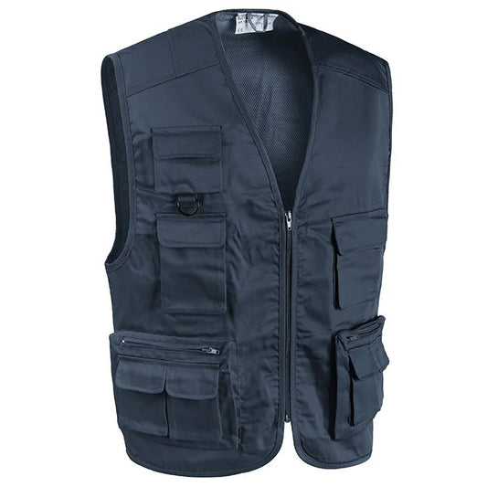 Gilet Multitasche Tecnico Blu
