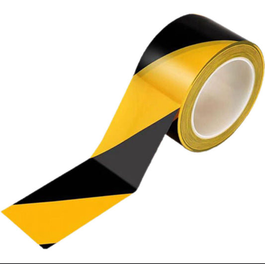 NASTRO SEGNALETICO GIALLO/NERO 50x33MT.