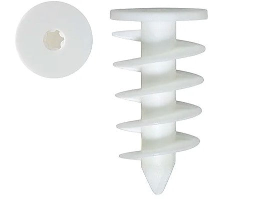 Ancorante a Elica Autoperforante per Pannelli Isolanti e Polistirolo (Testa Ø25 mm) 23X50 MM 1 PZ